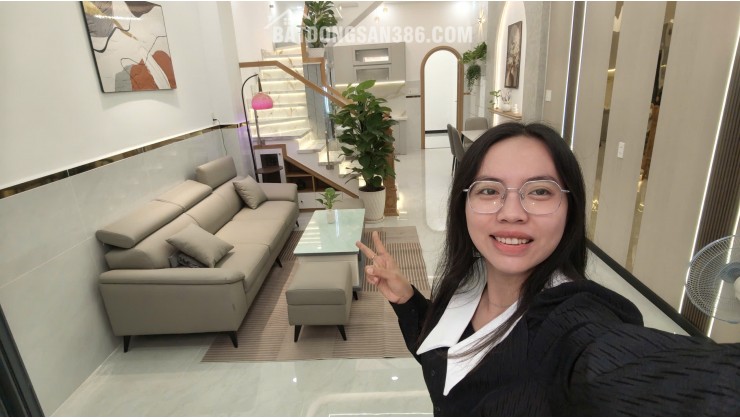 Nhà full nội thất ngay khu Gò Xoài, 48m2, 3PN có PN trệt, hẻm 4m thông tứ tung chỉ 5Đ nhỏ